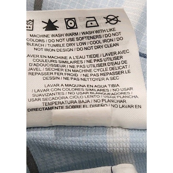 Nike Golf Dri-Fit Men's Performance Blue Plaid Stretch Bermuda Shorts Sz 32x12 - Picture 6 of 12